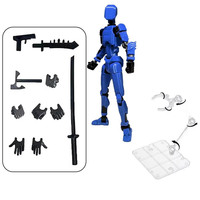 Set a granel de figuras de acción articuladas DIY T13, modelo de maniquí multiposición para construcción de dioramas de stop motion, figuras de acción T13