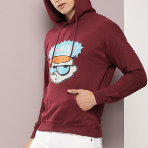 เสื้อฮู้ดดี้ผู้ชายแบบโอเวอร์ไซส์สไตล์สตรีทแวร์สั่งทำจากโรงงาน ผ้าคอตตอนผสม 500gsm-480gsm ดีไซน์ปี 2025 พร้อมลายพิมพ์ - Product Image 3