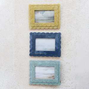 Miroir mural de luxe 2026, fait main, écoresponsable, avec cadre en bois massif, taille personnalisée, cadre photo, incrustation en résine et os, vente en gros - Product Image 4