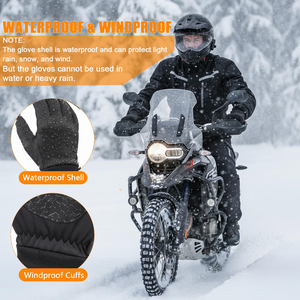 Wholesale Custom Made Winter <b>Gloves</b> Windproof Outdoor Sports Running Motorcycle <b>Touch</b> Screen Non-slip Warm Full Fingers <b>Gloves</b> - Product Image 6