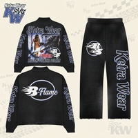 Nouvel ensemble de survêtement décontracté à capuche en polaire 2026, 100 % polyester, 250 GSM, respirant, design hiver décontracté