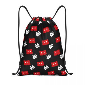 Custom Minnie <b>Drawstring</b> <b>Backpack</b> Unisex Gym Sports Anime Beach Theme Polyester Large Capacity Waterproof - Product Image 6