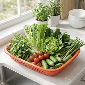 Cesta de plástico de calidad alimentaria para té, frutas secas, bocadillos, dulces y organización de almacenamiento de alimentos en la cocina del hogar. - Product Image 1