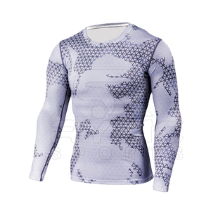 Superior Comfort <b>Athletic</b> Sublimation Rash Guard Personalized Printing Fade Resistant Fabric OEM Factory - Product Image 2