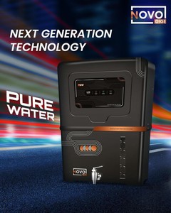 NOVO DIGI Système de purification d'eau noir RO UV UF Cuivre Zinc Technologie Alcaline TDS Purificateur d'eau 100% en plastique de qualité alimentaire - Product Image 5
