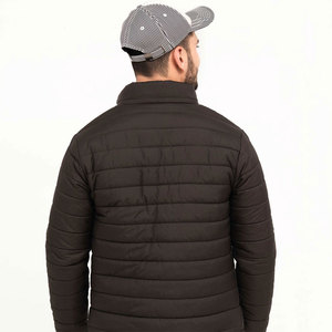 Blouson matelassé en toile à col montant avec logo personnalisé FINER THREADS, unisexe, surdimensionné, épaisseur standard, chaud, fermeture éclair, séchage rapide - Product Image 5