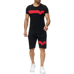 Ensemble 2 pièces décontracté de haute qualité pour homme, idéal printemps-été, vente en gros, t-shirt imprimé et short tendance - Product Image 4