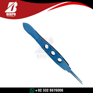 Pinzas para Suturas McPherson, Instrumento Quirúrgico Oftálmico de Acero Inoxidable, Instrumentos Reutilizables de Precisión para Microcirugía - Product Image 4