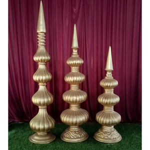 Elegante Juego de Adornos Decorativos de Fibra MANDAP BAZAAR (Modelo FIBER) para Decoración de Escenarios de Boda - Product Image 1