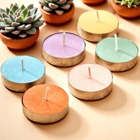 10-teiliges Home Decoration Pack 21cm T Hellbraunes Gel wachs Unscented Tee kerzen für Hochzeiten Tee licht kerze T-Licht kerze