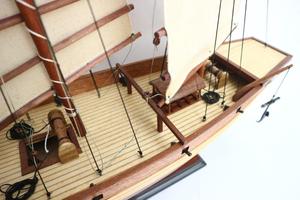 Barco Chino de Madera Hecho a Mano, Modelo de Velero, Arte Antiguo Personalizado, Coleccionable, Temática Oceánica, Decoración de Mesa Independiente - Product Image 4