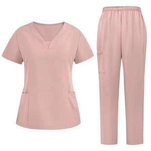 Custom <b>Women</b> Medical Scrub Sets Cotton Polyester Eco Friendly Woven Fabric Blouses Shirts Doctor <b>Nurse</b> Hospital Uniform - Product Image 4