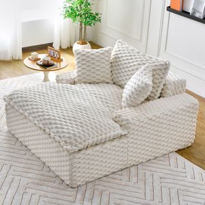 Divano Comfort da 51 Pollici con Due Cuscini e Un Schienale per Molteplici Scenari in Camere da Letto e Soggiorni - Product Image 3