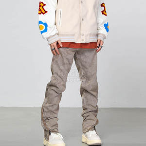 Jean durable avec design de coutures soignées, idéal pour un usage décontracté et professionnel, finition nette, pantalon pour homme. - Product Image 2