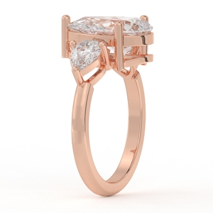 Anillo de Plata S925 con Diamante Moissanite Corte Pera, Juego Triple, Regalo Especial de Aniversario para Mujer - Product Image 6
