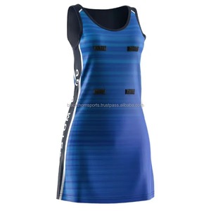 Vestido de Netball Ajustado sin Mangas para Mujer, Color Degradado, Estampado Sublimado, Absorbe la Humedad, Cuello Redondo, Ropa para Todas las Temporadas, con LOGO - Product Image 3