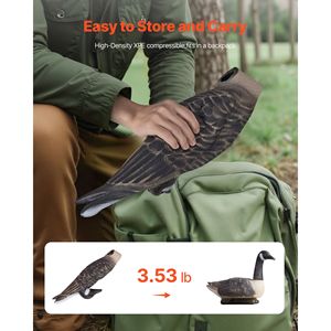 Richiami per anatre Canada Goose in plastica resistente, galleggianti per la caccia agli uccelli acquatici, ultra realistici, tipo Paint Pool Bird - Product Image 6
