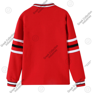 เสื้อคาร์ดิแกนผู้หญิง คอลเลคชั่นกรีก IND Custom Logo ISU University คอวี ผ้าฝ้าย 100% แขนยาว สไตล์ Preppy ติดกระดุมเต็มตัว - Product Image 2