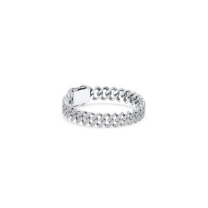Bracelet en or massif 14 carats REYES Classic Design, diamant de laboratoire CVD rond de 6 carats, pour femme, bijoux fins et luxueux - Product Image 4