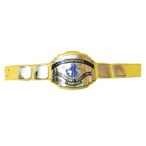 Ceinture de championnat de lutte intercontinentale sur mesure, poids lourd, de qualité supérieure, jaune, de collection, design unique - Product Image 1