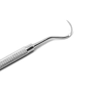 Instrumento de Limpieza Dental de Acero Inoxidable, Herramienta Profesional Manual de Doble Punta para Higiene Bucal, Reutilizable, Resistente a Altas Temperaturas, HERMANN - Product Image 3