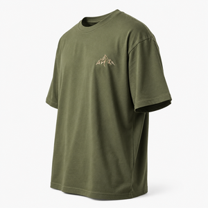 T-shirts vierges pour hommes, coupe oversize, en coton épais, personnalisables avec impression et broderie, logo brodé, haute qualité, 100% coton - Product Image 5