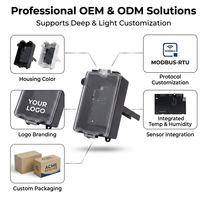 Transmisor de CO2 Profesional para Montaje en Ducto IP65, Sensor Sueco NDIR Senseair S12 de Alta Precisión, Modbus RS485 para Medición Precisa de Carbono