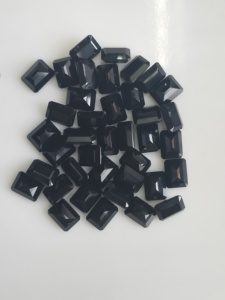 Onyx noir naturel 8x6MM, coupe octogonale, pierres précieuses de qualité supérieure pour la fabrication de bijoux - Product Image 5