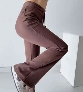 Men's Elastic Waist Sweatpants With <b>Drawstring</b> Side Pockets Casual Midweight Spandex Cotton Knitted Pants Autumn Style - Product Image 1