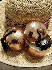 Tarro de cera para velas de cobre puro con diseño martillado Ideal para decoración de mesa Acentos elegantes para el hogar y regalos de Navidad perfectos - Product Image 3