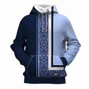 Sudaderas con capucha para hombre de algodón 100% de calidad profesional del proveedor directo de fábrica, sudaderas con capucha térmicas cálidas de invierno, logotipo personalizable 3D - Product Image 6