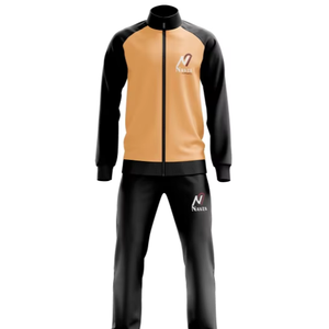 Sweat-Wicking Spandex <b>Polyester</b> <b>Tracksuit</b> with Drawstring Closure Men's <b>Tracksuit</b> - Product Image 1