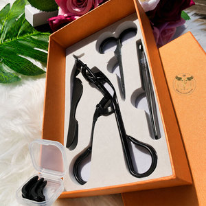 Juego de Herramientas Profesionales para el Cuidado de los Ojos con Rizador de Pestañas, Pinzas, Tijeras de Belleza y Depilador de Cejas de Acero Inoxidable con Logotipo Personalizado - Product Image 2