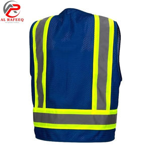 Chaleco de Seguridad Reflectante de Alta Visibilidad, Chaleco de Trabajo Industrial de Alta Visibilidad, Fabricante OEM Personalizado - Product Image 3