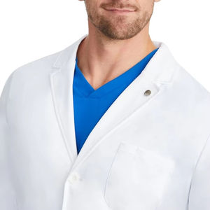 Batas de Laboratorio Blancas de Alta Calidad, Manga Larga, Uniformes Médicos OEM para Doctores, Uniformes de Enfermería para Personal de Hospital - Product Image 2