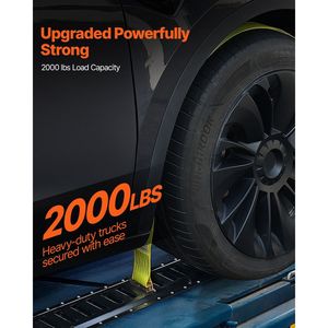 Kit Binari di Fissaggio E-Track Rinforzati, 2 Binari in Acciaio, Confezione da 4, per Fissaggio Carico fino a 900 kg, Accessori per il Controllo del Carico - Product Image 2