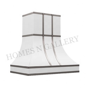 Dernière finition de haute qualité Métal Acier Cuivre Îlot de cuisine et cheminée Hotte de cuisinière murale Canopy Cheminée en Inde - Product Image 5