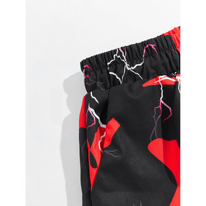 Shorts de streetwear vintage personnalisés pour hommes, design rétro imprimé, couleur unie, en coton respirant à séchage rapide, pour le basketball - Product Image 3