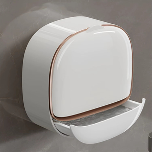 Jabonera de Pared para Baño, Diseño Nuevo, Montaje sin Perforaciones, Drenaje, Profesional, de Alta Calidad - Product Image 5
