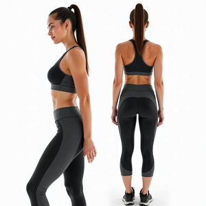 Cet ensemble de vêtements de sport sexy, provenant d'une usine OEM, comprend un service professionnel et un logo personnalisé pour les distributeurs de vêtements en gros. - Product Image 3