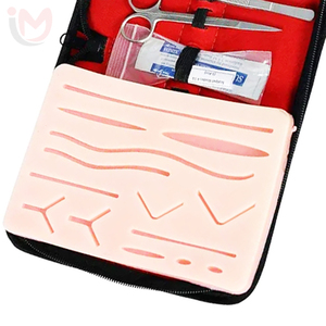 Kit d'entraînement à la suture avec instruments en acier inoxydable et coussin d'entraînement pour étudiants en médecine, ensemble manuel de classe I - Product Image 2
