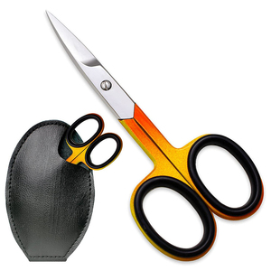 Ciseaux de pédicure professionnels robustes, acier inoxydable courbé et tranchant, acier forgé extra-résistant pour le soin des cuticules, compétitifs - Product Image 1