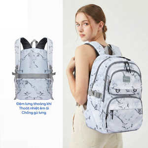 Custom High Quality 15.6 Inch Laptop <b>Backpack</b> Water Resistant High-density Polyester School Bag <b>with</b> Shockproof <b>Compartment</b> - Product Image 3