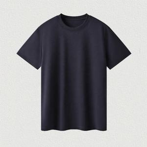 เสื้อยืดคอกลมทรงหลวม แขนสั้น ผ้าฝ้ายซูพีมา 100% คุณภาพสูง 210gsm เนื้อผ้าหรูหรา นุ่มลื่น เย็นสบาย ไม่ยับง่าย สำหรับผู้ชายและผู้หญิง - Product Image 4