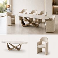 Ensemble table et chaises sur mesure Vantel pour les projets de construction de villas, les entrepreneurs et les projets de design d'intérieur B2B