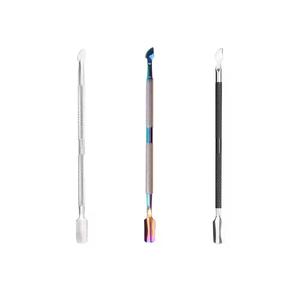 Nuevo Empujador de Cutículas Reutilizable de Alta Calidad 2026, Herramienta Limpiadora de Uñas de Doble Punta de Acero Inoxidable - Product Image 1