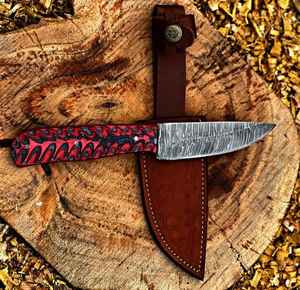 Cuchillo de Caza de Hoja Fija de Acero de Damasco OEM Personalizado con Mango Industrial, Novedad de Professional Product Palace LLC - Product Image 1