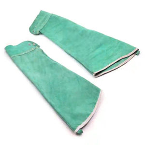 Mangas de Trabajo de Cuero Resistentes al Agua y al Fuego, Diseñadas a Medida, para Protección de Brazos en Soldadura - Product Image 3
