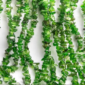 Cuentas de Diopsido Cromado Natural Genuino, Color Verde Cambiante, Calidad AA+, para Fabricación de Joyas, Pulseras y Manualidades - Product Image 1