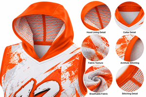 Uniformes de Fútbol Americano Personalizados al por Mayor, Conjuntos de Camiseta y Pantalones Cortos 7v7, Personalizados para Equipos, Clubes y Academias - Product Image 5